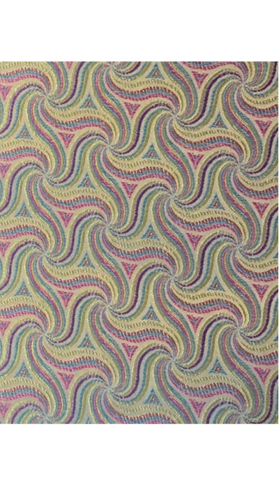 ZJ-HADG  絲綢面料 仿真絲織錦緞 沙發紅木家具坐墊布料 三角條紋枱布  16SJ011  180gsm   50D 後面照